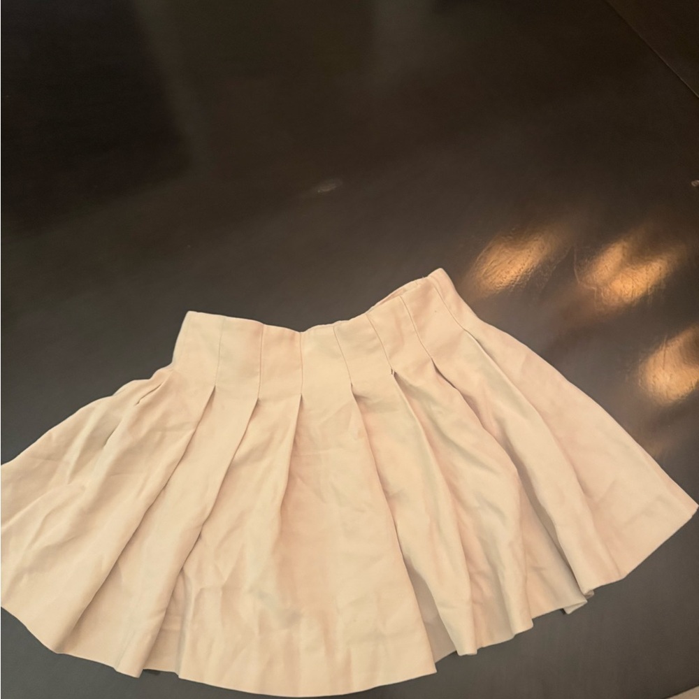 Zara Cream Skater Skirt